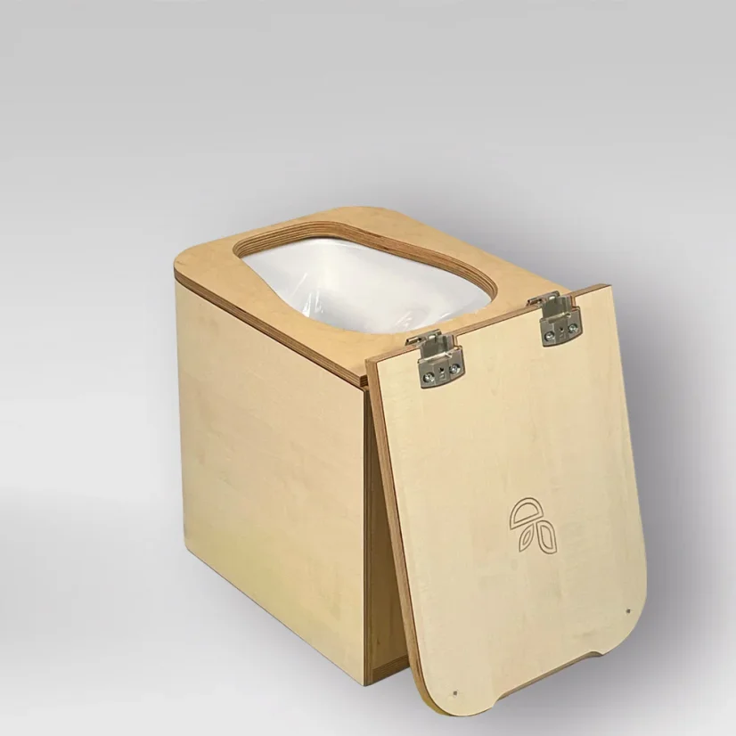 Trelino Timber M/L | separační pilinový záchod - Barva: Bílá, Varianta: M, Barva mísy: Bílá