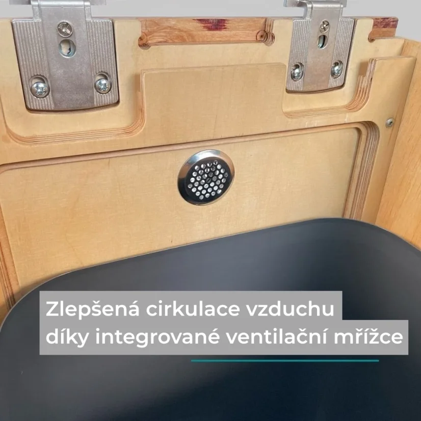 Trelino Timber M/L | separační pilinový záchod - Barva: Bílá, Varianta: M, Barva mísy: Bílá