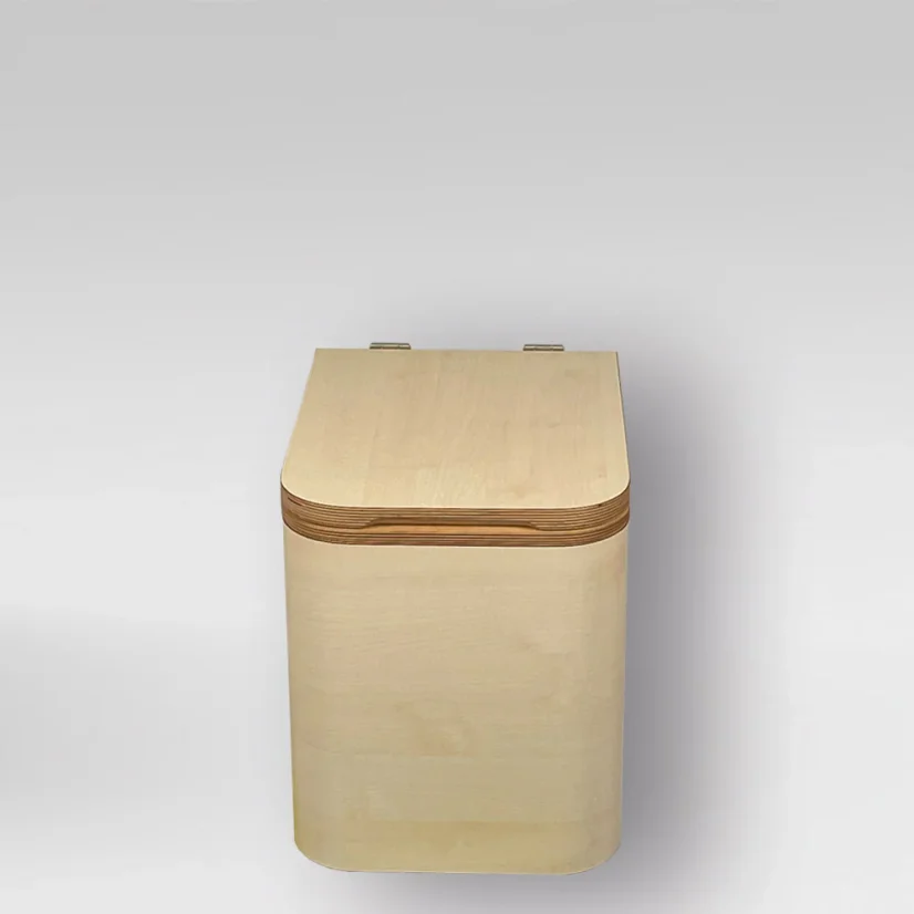 Trelino Timber M/L | separační pilinový záchod - Barva: Bílá, Varianta: M, Barva mísy: Bílá
