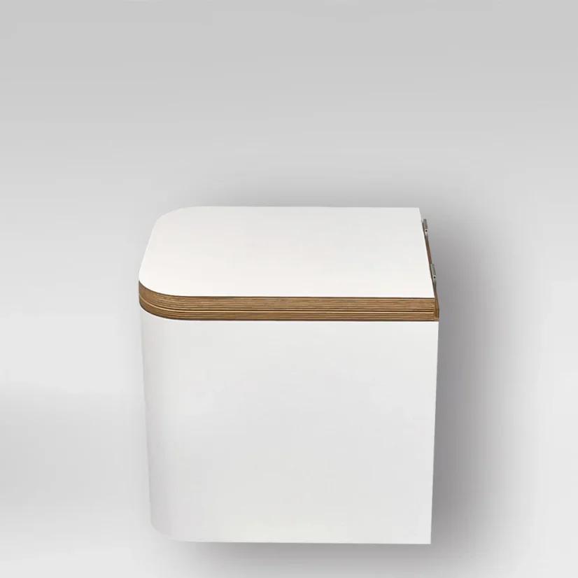 Trelino Timber M/L | separační pilinový záchod - Barva: Bílá, Varianta: M, Barva mísy: Bílá