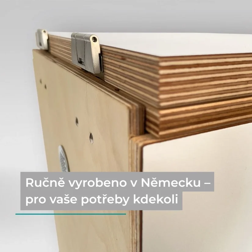 Trelino Timber M/L | separační pilinový záchod - Barva: Bílá, Varianta: M, Barva mísy: Bílá